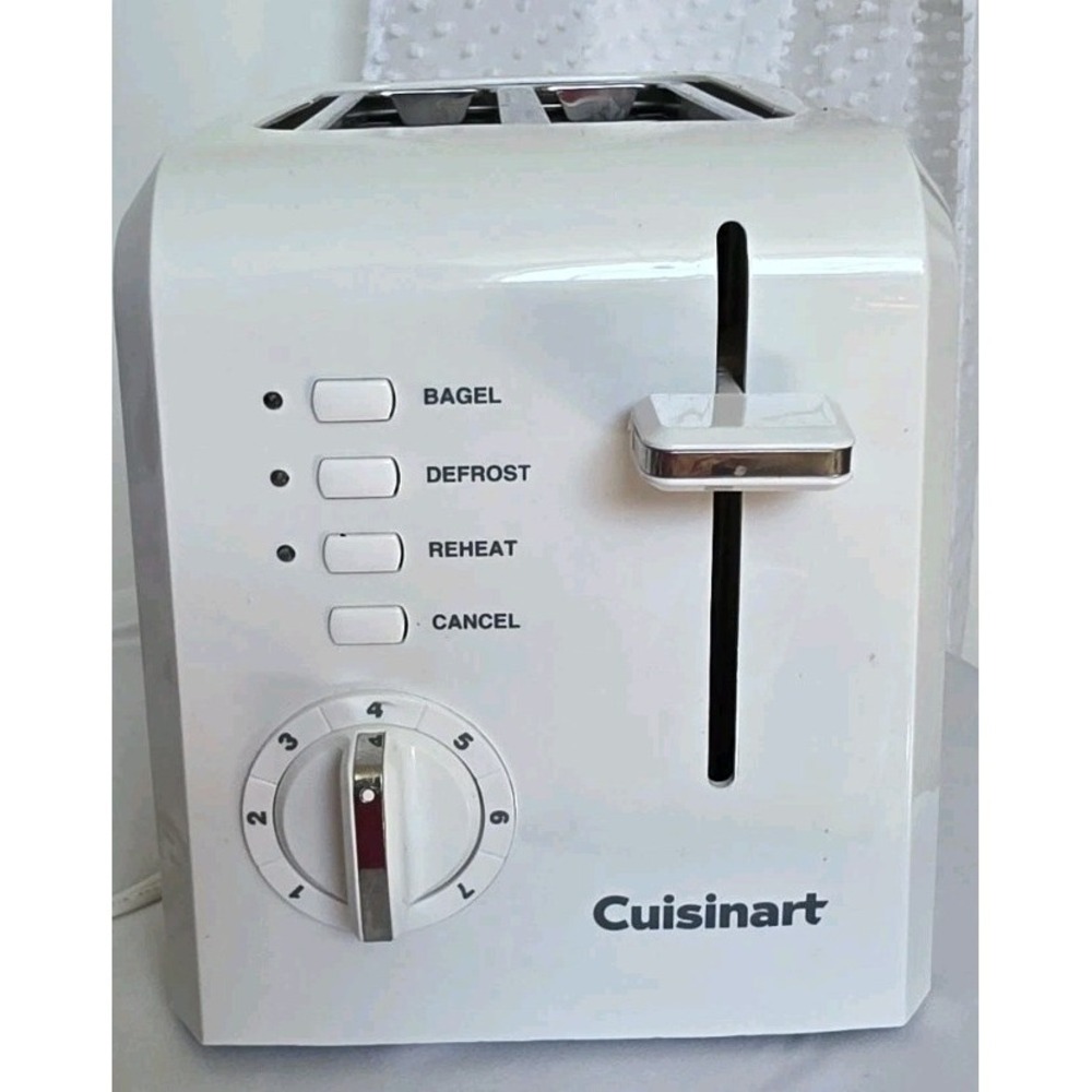 Cuisinart CPT-122 White‎ 2-Slice Toaster with Defrost Reheat